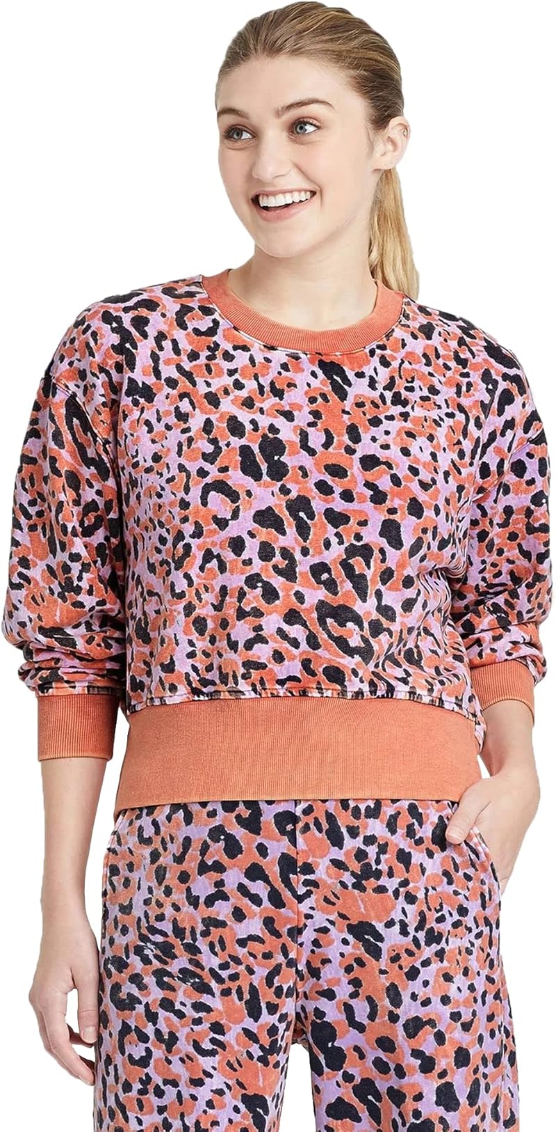 JoyLab Womens French Crewneck Pullover